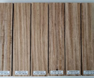 Zebrano 52 x 105 x 500 mm