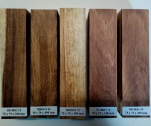 Iroko 75 x 75 x 300 mm