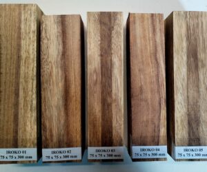 Iroko 75 x 75 x 300 mm