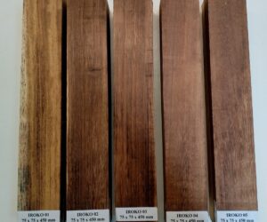 Iroko 75 x 75 x 450 mm